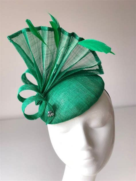 Emerald Green Fascinator Green Fascinators Green Wedding Hats Ladies