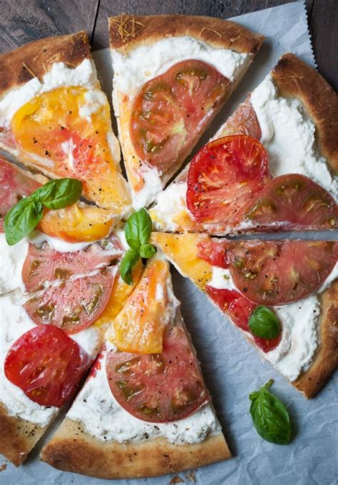 How To Make Heirloom Tomato And Ricotta Cheese Pizza Life Is But A Dish