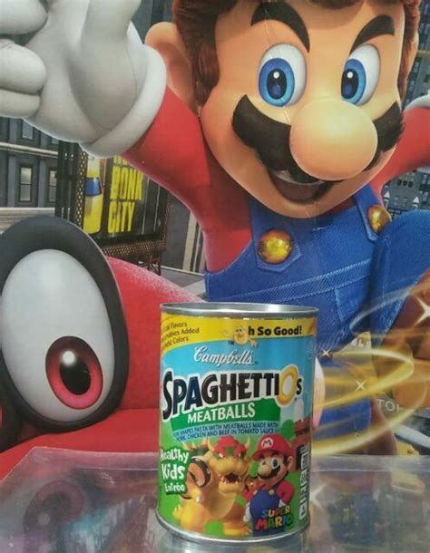 Campbells Spaghettios With Meatballs Super Mario Nintendo Same Day