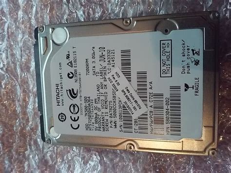 Hitachi 7K500-500 500GB SATA 3Gb/s 7200RPM 2.5" Laptop HDD ...