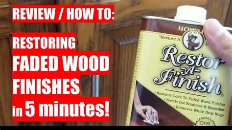 REVIEW HOW TO Restoring FADED WOOD FINISHES In 5 Minutes Using