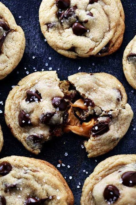 Salted Caramel Stuffed Chocolate Chip Cookies The Recipe Critic