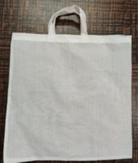 White Plain Cloth Bags Capacity 10 Kg Sizedimension H 16 X W 14 At