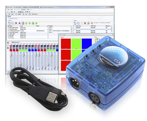 Interface USB vers DMX à mémoire autonome SLESA U8 Nicolaudie Europe