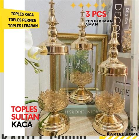 Jual Home Toples Kristal Set Sultan Kaca Mewah Lebaran Isi Shopee