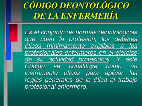 Ppt Ética Y DeontologÍa Profesional En EnfermerÍa Powerpoint