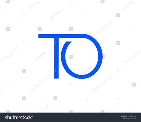 T O Letter Logo Design Vector Element Website Terms Letter Logo