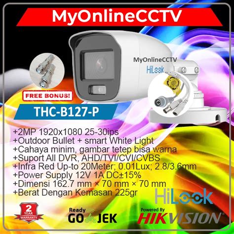 Jual THC B127 P Hilook 2MP Bisa ColorVu Kamera CCTV Outdoor Bisa Semua