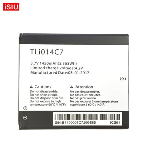 TLi014C7 For Alcatel One Touch 1450mAh Battery For Alcatel OneTouch-in ...