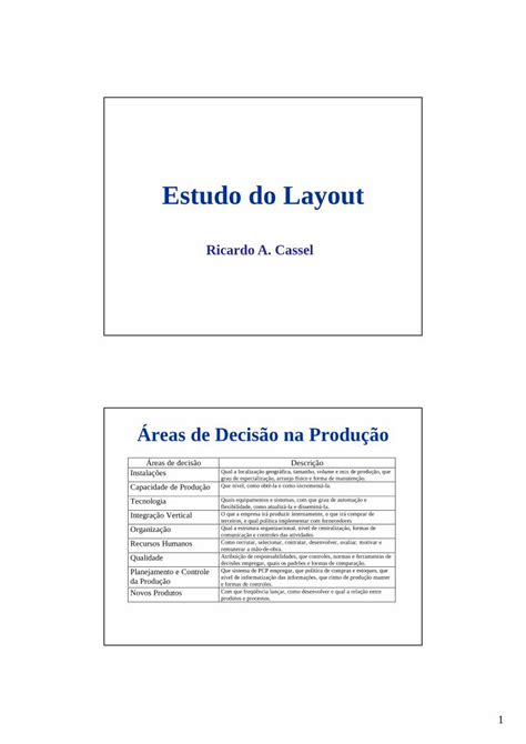 Pdf Estudo Do Layout Engenharia De Produ O Universidade Pdf