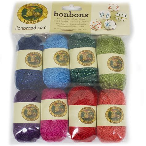 Lion Brand Yarn Bonbons Celebrate Mini Yarn Variety Pack Fine Acrylic