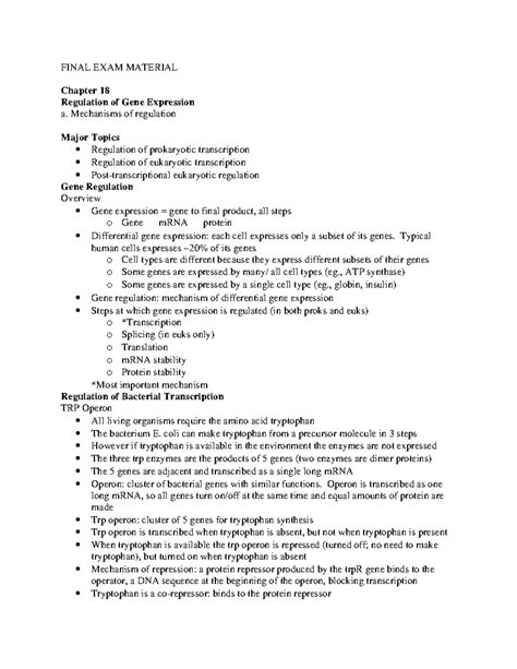 Study Guide - Chapter 18-25 - FINAL EXAM MATERIAL Chapter 18 Regulation