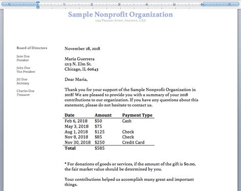 Generate and send year-end tax statements/receipts - Little Green Light ...