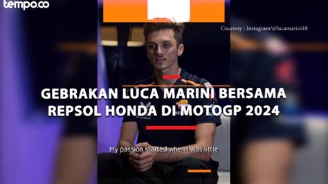 Ini Gebrakan Luca Marini Bersama Repsol Honda Pada Motogp Video