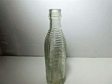 Vintage Orange Crush Soda Bottle 6 Oz Art Deco Michigan City Ind Ribbed Pat 1920 Oangecrush