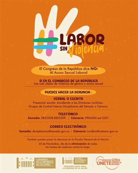 Congreso Invita A Denunciar El Acoso Sexual Laboral