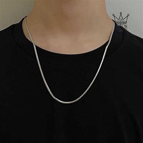 Jual Kai Necklace By Crown Kalung Polos Pria Wanita Titanium