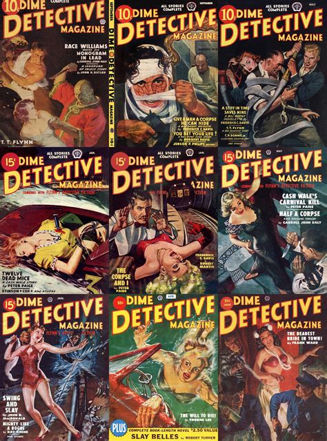 Dime Detective Magazines Pulp Fiction 1930s To 1950s Murder Etsy Uk