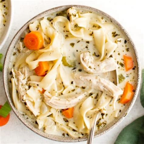 Creamy Chicken Noodle Soup The Forked Spoon