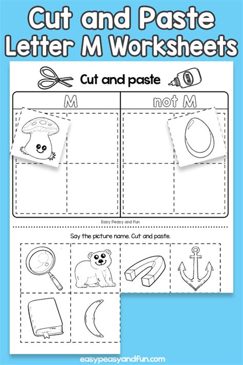 Cut And Paste Letter M Worksheets Easy Peasy And Fun Membership