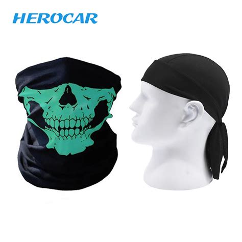 Herobiker Pieces Motorcycle Mask Balaclava Skull Face Shield Ghost