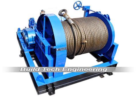 Build Tech Engineering 3 Phase 15 Ton Electric Winch Machine At