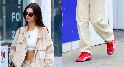 Emily Ratajkowski Steps Out In Another Puma Speedcat Sneaker In Nyc