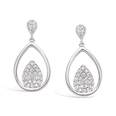 Boucle Oreille Goutte Oxydes Bijoux KEBIJOOX Bijoux Argent