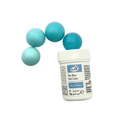 Colorant Alimentar Gel Albastru Sky Blue 30G Produsedecofetarie Ro