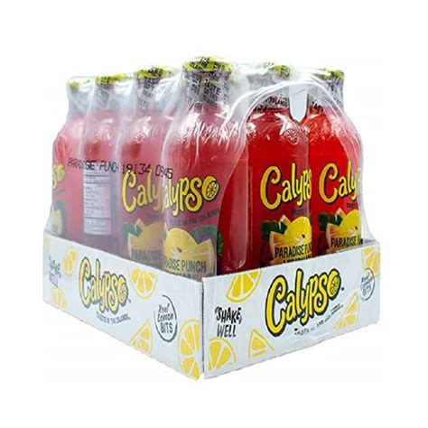 Calypso Lemonades 16 Ounce Glass Bottles 6 Pack Ocean Blue Lemonade