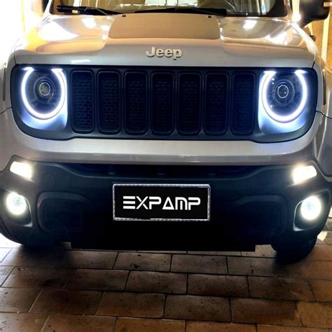 Angel Eyes Expamp Led Drl P Jeep Renegade Formato Tipo U No Shoptime