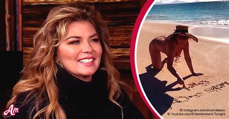 Shania Twain, 54, Sizzles in Two-Piece Swimsuit in Beach Video ...