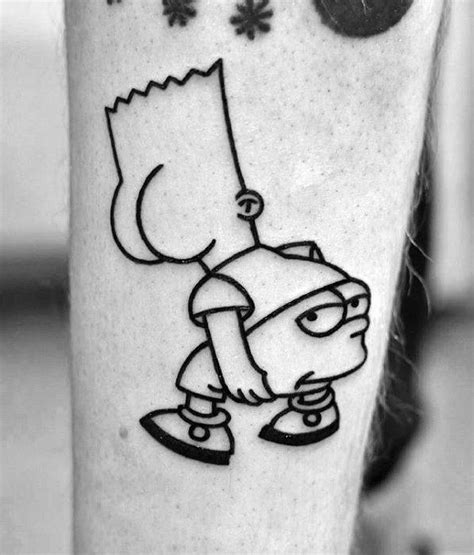 50 Bart Simpson Tattoo Designs For Men The Simpsons Ink Ideas