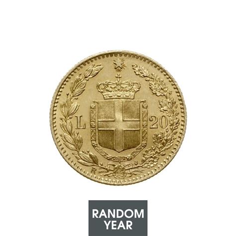 Gold Coin Italy Lire Umberto I