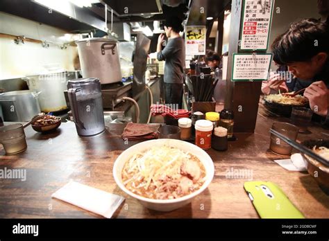 Ramen Restaurant In Osaka Stock Photo Alamy