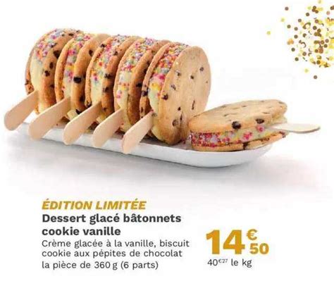 Promo Dessert Glac B Tonnets Cookie Vanille Chez Picard Icatalogue Fr