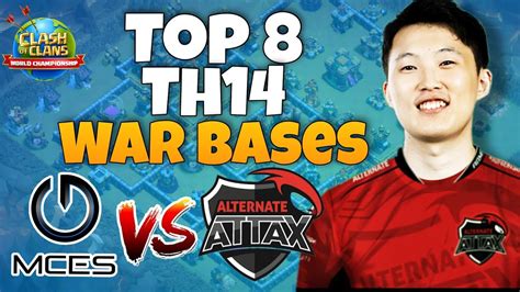 New Top 8 Th14 War Base With Link ATN ATTaX Vs MCES Bases Clash