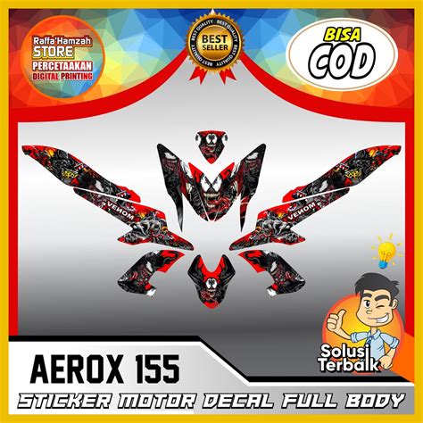 Jual Stiker Aerox Decal Stiker Motor Yamaha Aerox Old Stiker Motor