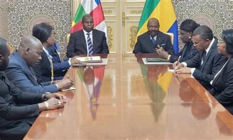 Gabon Centrafrique signature d un accord de coopération militaire