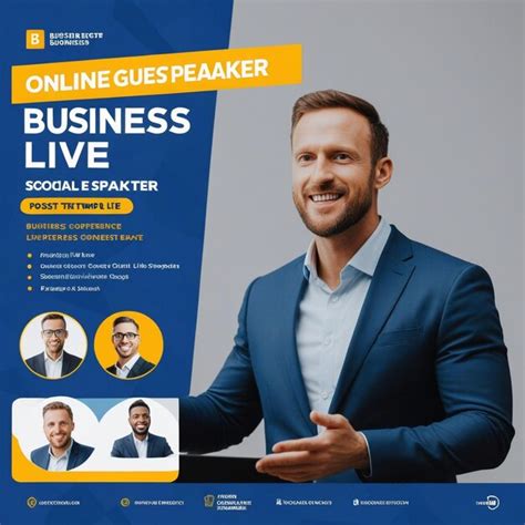 Online Multiple Guest Speaker Business Live Conference Social Media