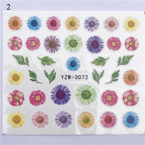 Buy Nail Art Decoration Nail Sticker Flower Water Transfer Slider