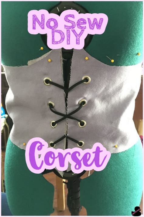 How To Diy A No Sew Corset Corrupted Crafts