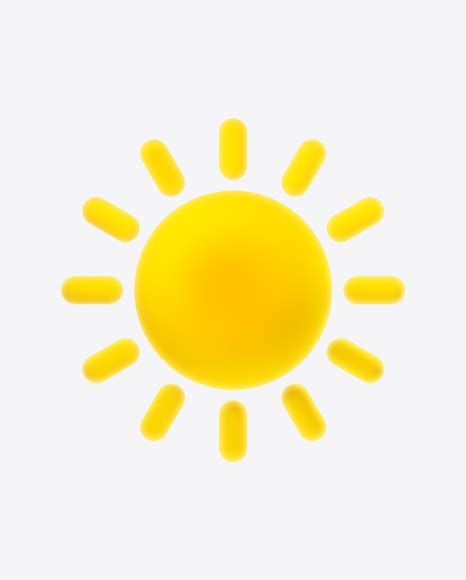 Download Weather Icon Sunny Transparent Png On Yellow Images Yi36021693