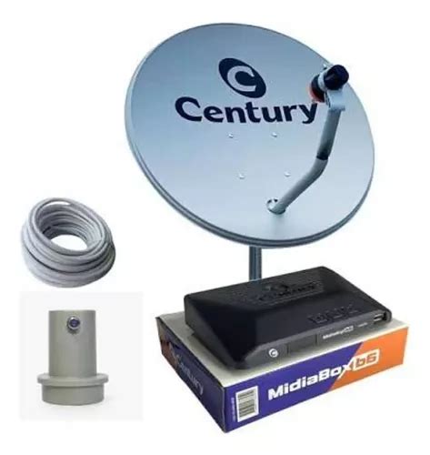 Kit Receptor Digital Century Midiabox Antena G Lnb Dupo Frete Gr Tis