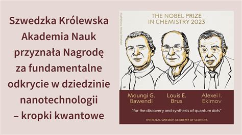 Nagroda Nobla W Dziedzinie Chemii Komenarz Naukowc W Z Wydzia U