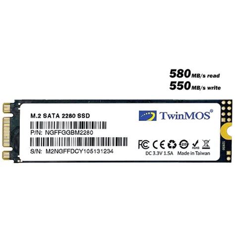 Twinmos 128gb M2 Sata Iii Tlc 3d Nand Solid State Drive