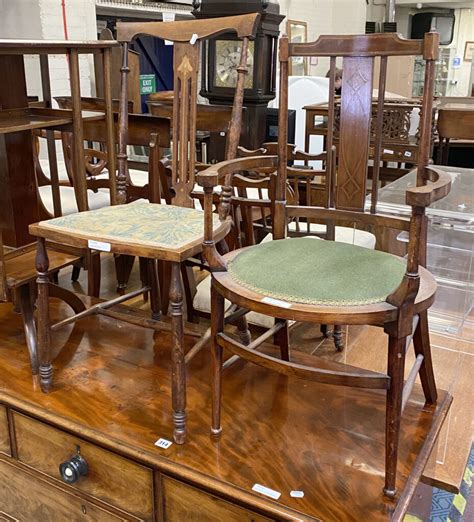 MAHOGANY TUB CHAIR ANOTHER CHAIR Southgate Auction Rooms