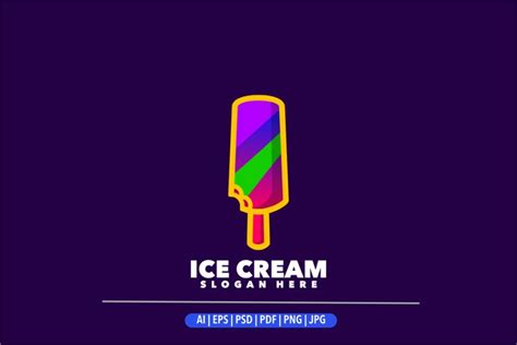 Ice cream gradient colorful