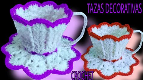 Taza Decorativa Muy F Cil De Tejer A Crochet Vendelas Ya Youtube