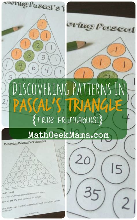 Exploring Patterns in Pascal's Triangle {FREE Printables!}